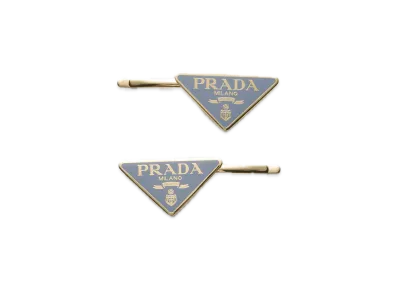 PRADA Metal Hair Pin "Pearl Gray"