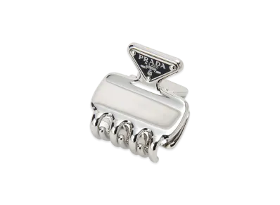 PRADA Womens Silver Metal Hair Clip "Silver"