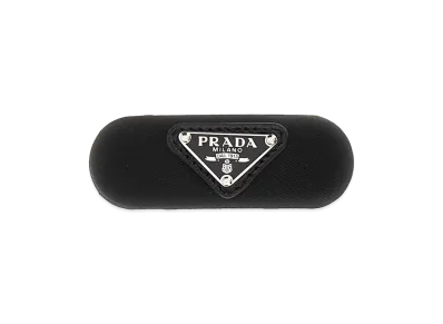 PRADA Women's Fabric Hair Clip "Black"