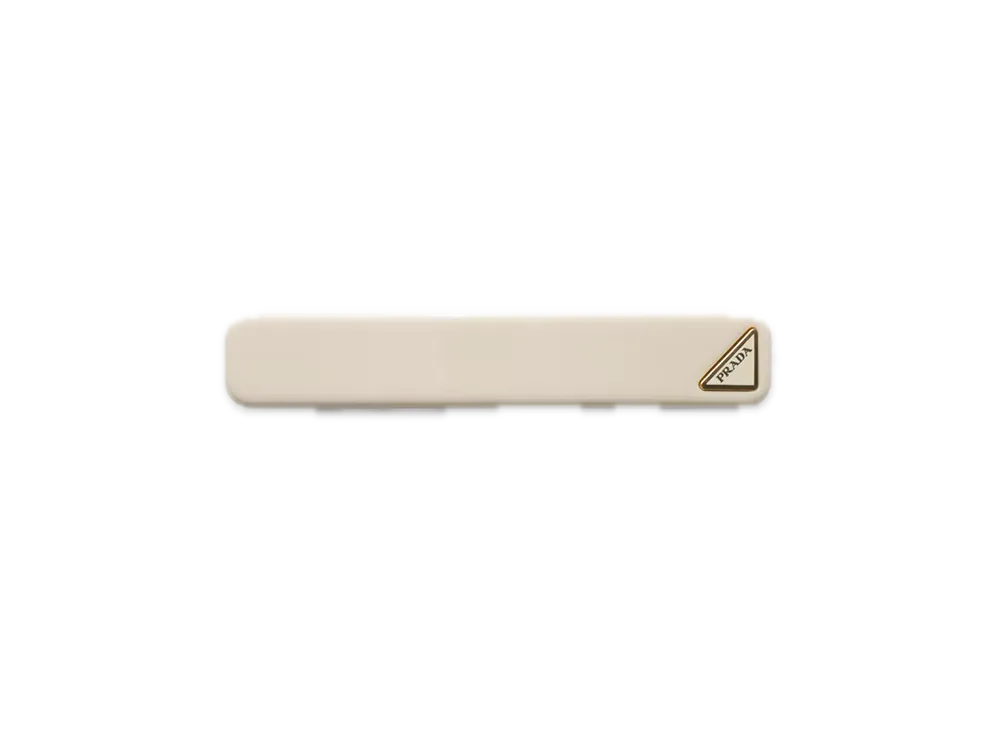 PRADA Plexiglass Hair Clip "Ivory"