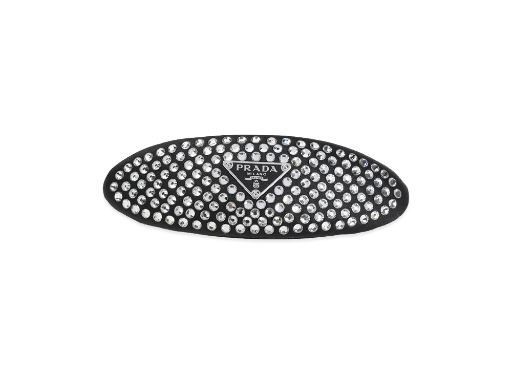 PRADA Women's Brass Hair Clip "Cristal"