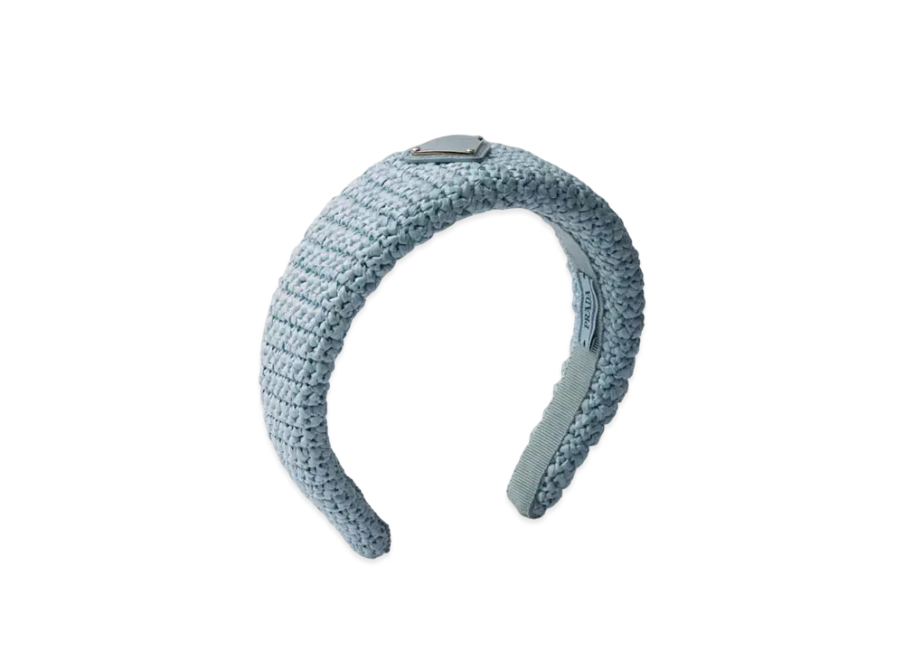 PRADA Crochet Headband "Sky Blue"