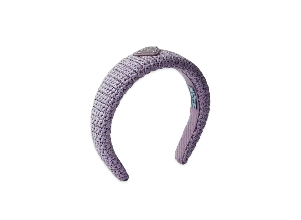 PRADA Crochet Headband "Light Pale Purple"