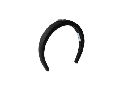 PRADA Women's Logo Headband "Black"
