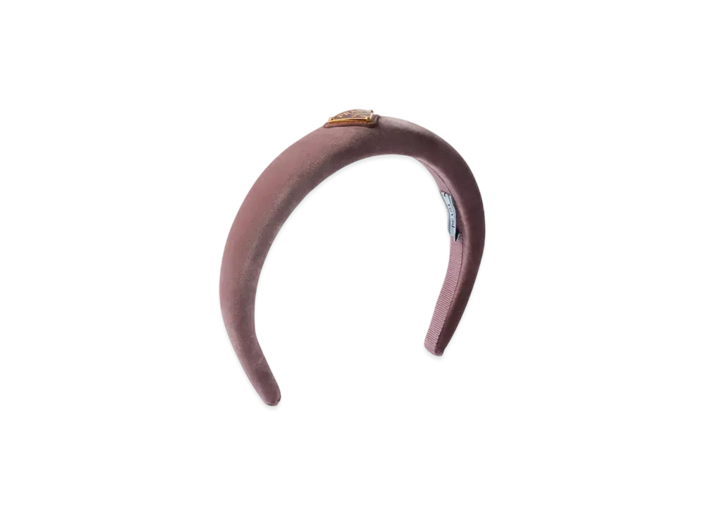 PRADA Velvet Headband "Pink"