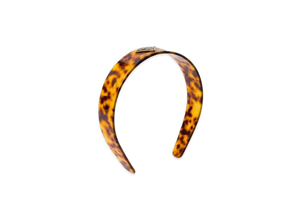PRADA Plexiglass Headband "Beige/Tortoise"
