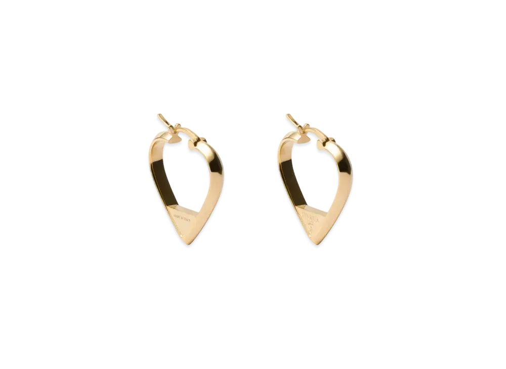 PRADA Metal Earrings "Gold"