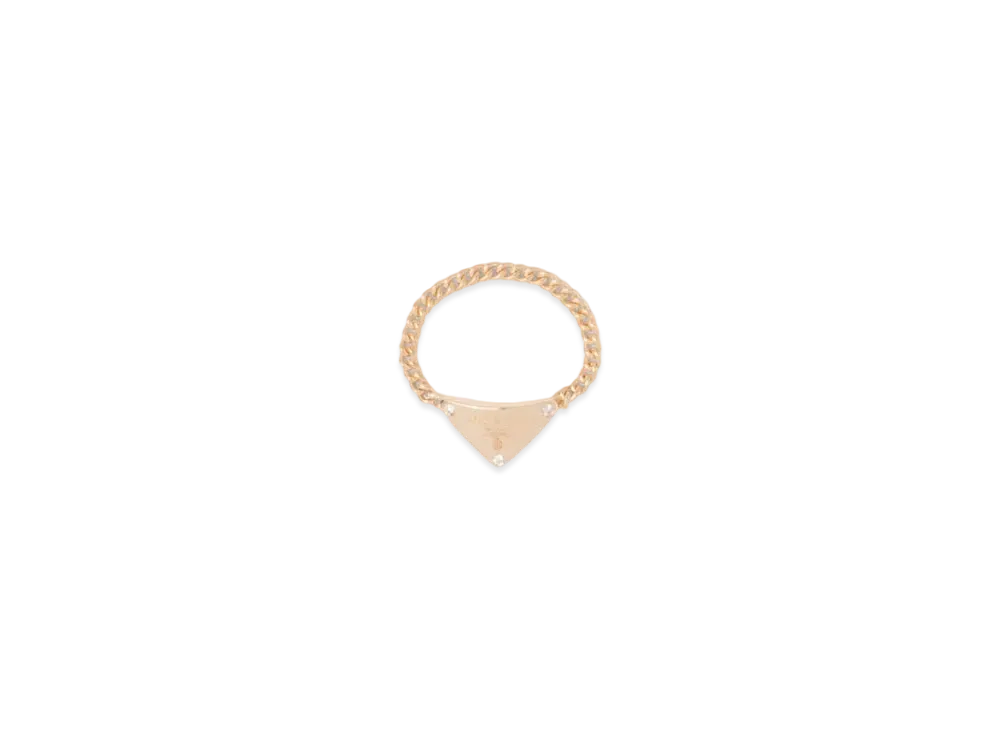PRADA Eternal Gold Chain Ring in Yellow Gold with Diamonds
