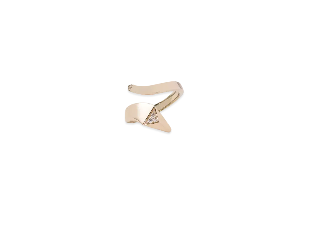 PRADA Eternal Gold Snake Mini Ring in Yellow Gold and Diamonds