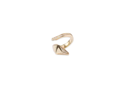 PRADA Eternal Gold Snake Ring in Yellow Gold and Diamonds