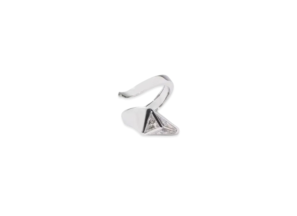 PRADA Eternal Gold Snake Ring in White Gold and Laboratory-Grown Diamonds