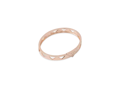 PRADA Eternal Gold Cut-Out Bangle Bracelet in Pink Gold