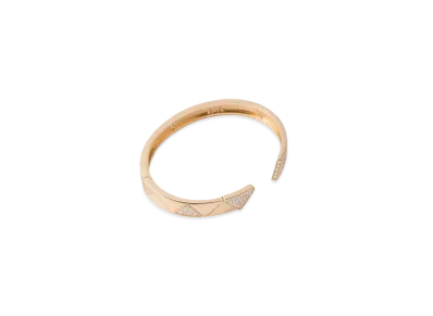 PRADA Eternal Gold Bangle Bracelet in Yellow Gold with Pave Diamonds