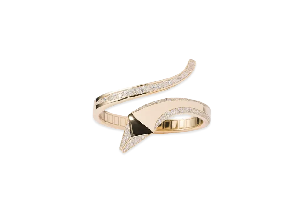 PRADA Eternal Gold Snake Bracelet in Yellow Gold and Diamonds