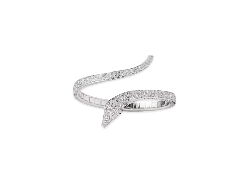 PRADA Eternal Gold Snake Bracelet in White Gold and Diamonds