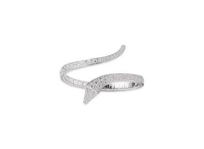 PRADA Eternal Gold Snake Bracelet in White Gold and Diamonds