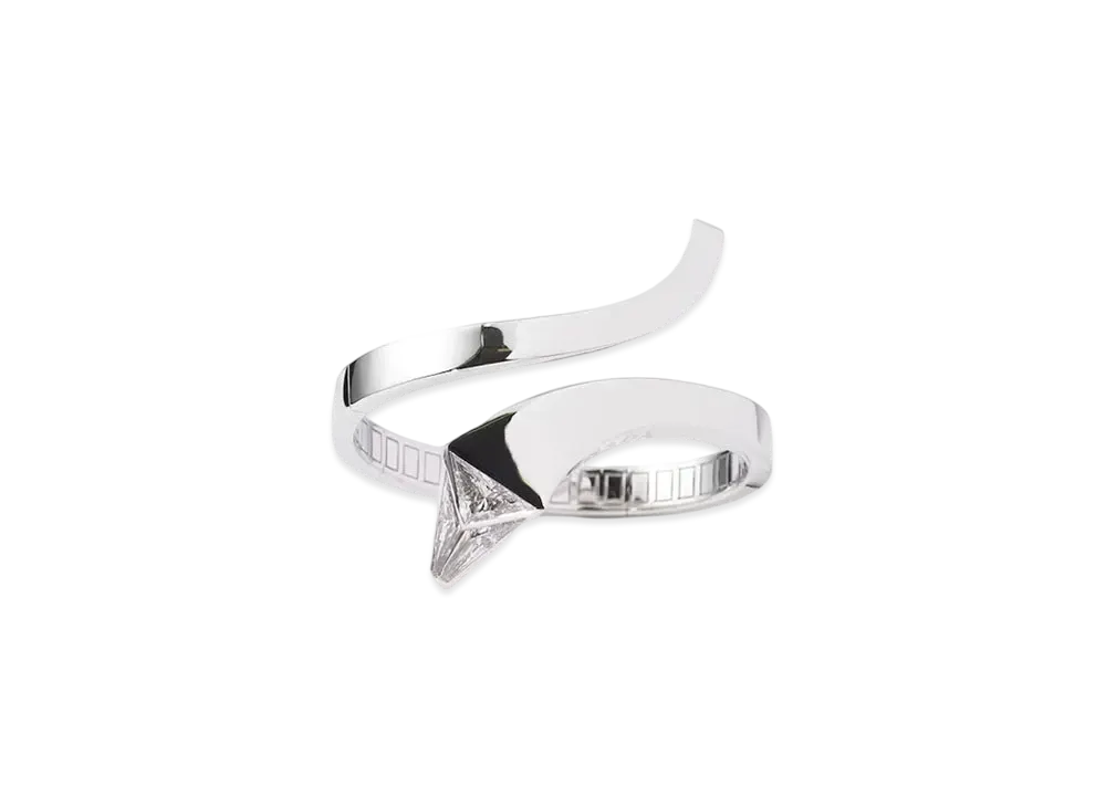 PRADA Eternal Gold Snake Bracelet in White Gold and Laboratory-Grown Diamonds