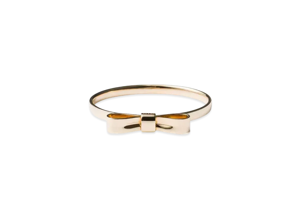 PRADA Eternal Gold Bow Bangle Bracelet "Yellow Gold"