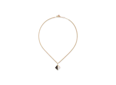 PRADA Eternal Gold Pendant Necklace in Yellow Gold with Diamonds and Onyx