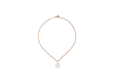 PRADA Eternal Gold Pendant Necklace in Pink Gold with Diamonds and Mother-of-Pearl