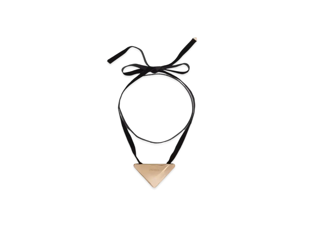 PRADA Eternal Gold Choker with Large Pendant in Yellow Gold