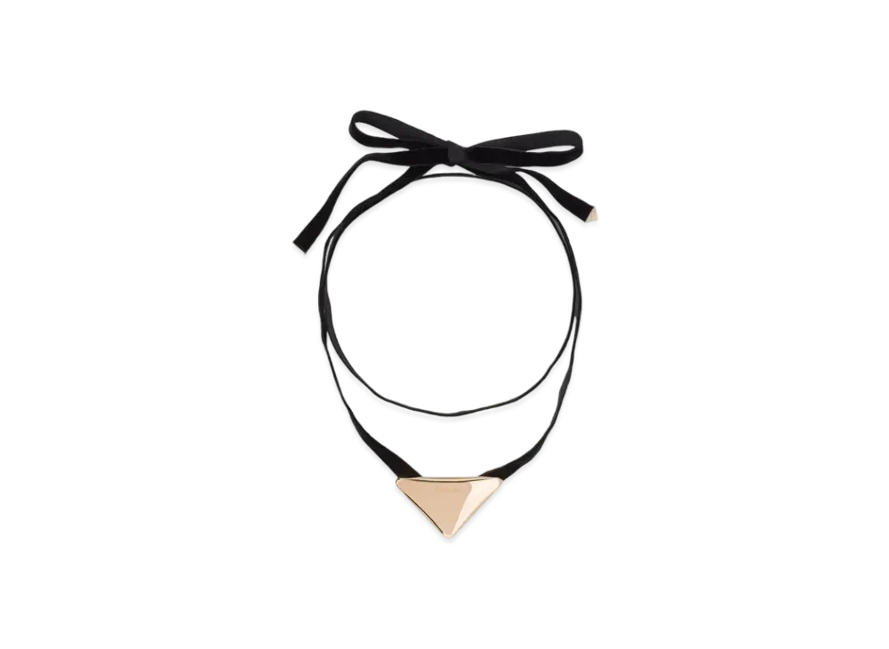 PRADA Eternal Gold Choker with Medium Pendant in Yellow Gold