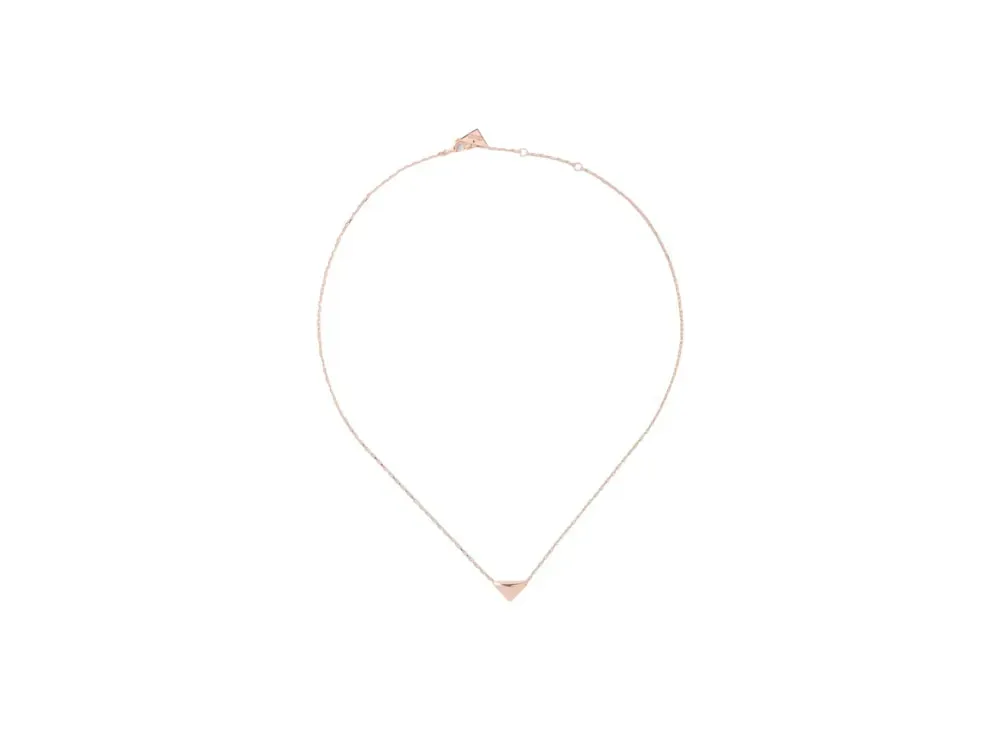 PRADA Eternal Gold Necklace in Pink Gold with Nano Triangle Pendant