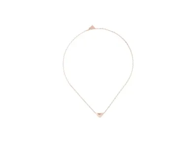PRADA Eternal Gold Necklace in Pink Gold with Mini Triangle Pendant