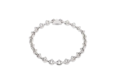 PRADA Eternal Gold Chain Necklace in White Gold with Pave Diamonds