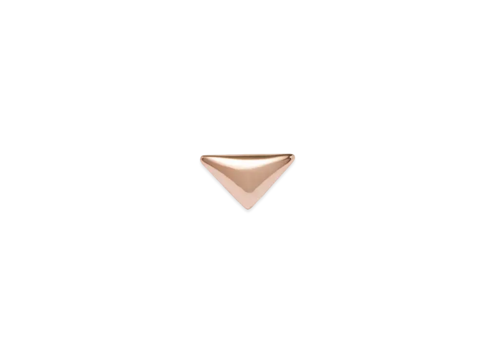 PRADA Eternal Gold Nano Triangle Mono Earring in Pink Gold
