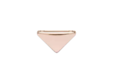 PRADA Eternal Gold Small Triangle Brooch in Pink Gold