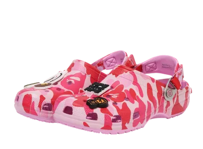 A BATHING APE®︎ × Crocs Clog "Pink"