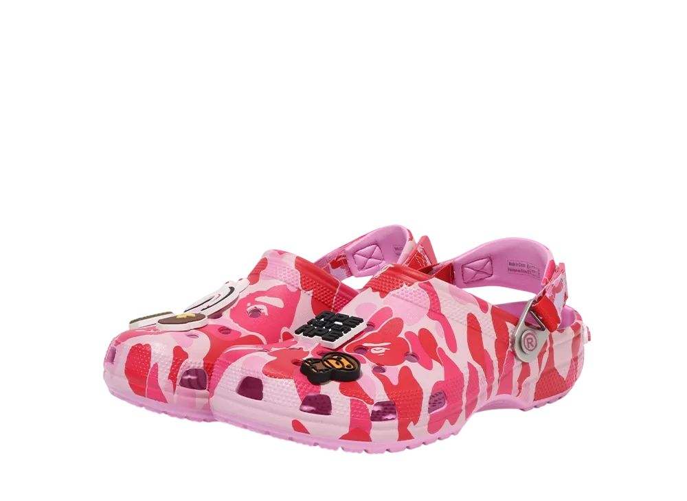 A BATHING APE®︎ × Crocs GS Clog "Pink" (Kids)