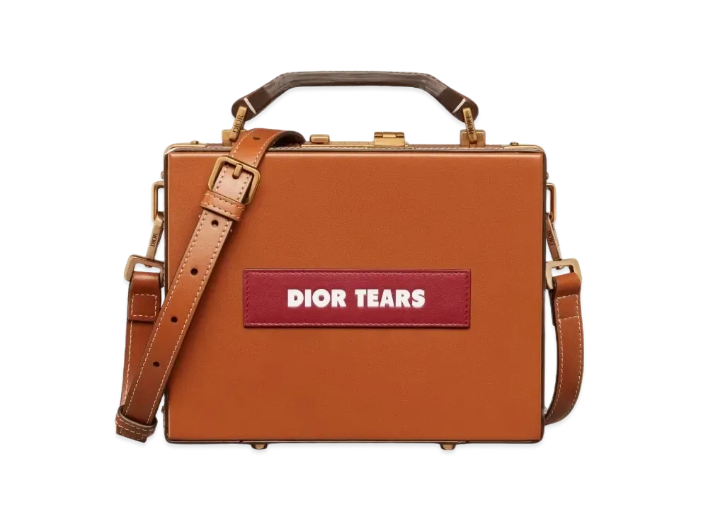 Dior x Denim Tears Dior Tears Dior Lock Bag Smooth Calfskin "Cognac Brown"