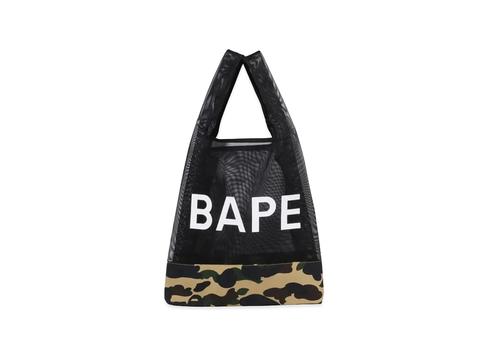 A BATHING APE Mesh Bag "Yellow"