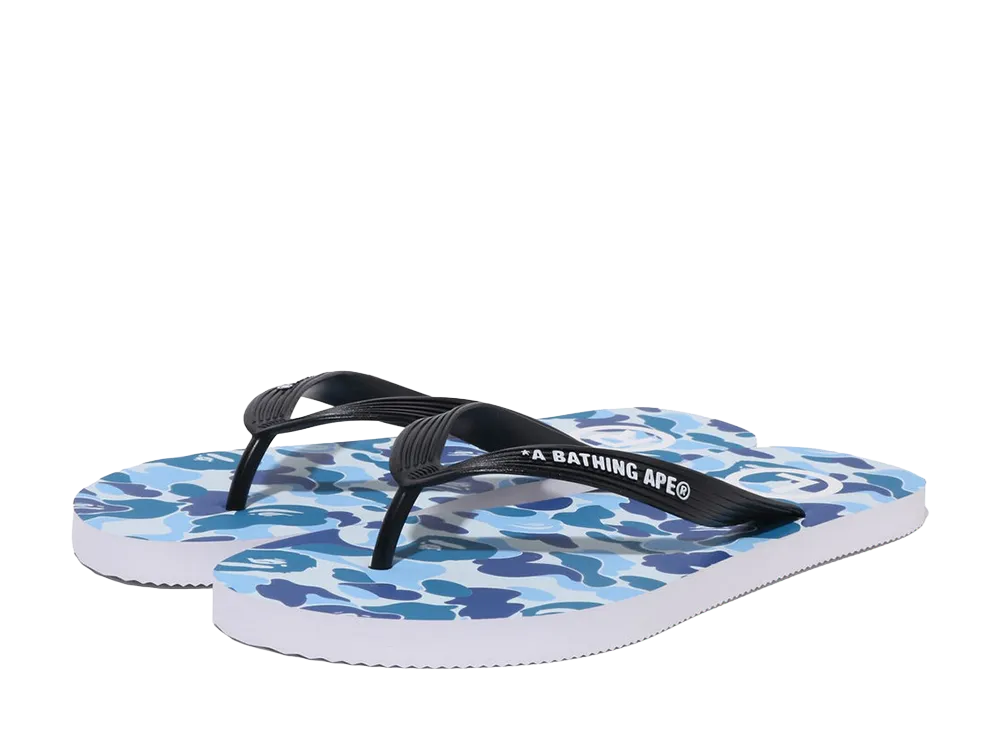 A BATHING APE ABC Camo Beach Sandals "Blue"