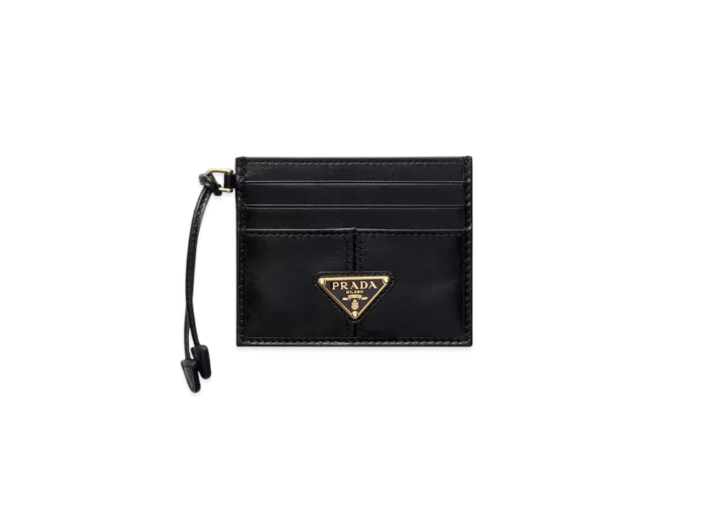 PRADA Leather Card Holder "Black"