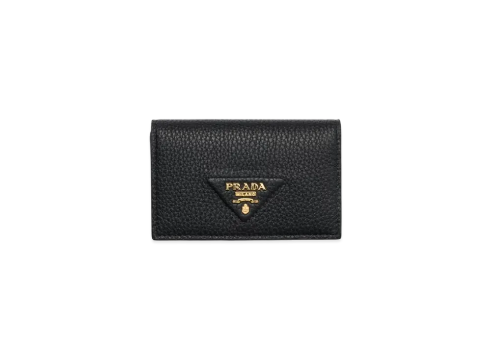 PRADA Leather Card Holder "Black"