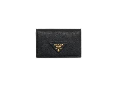 PRADA Leather Card Holder "Black"
