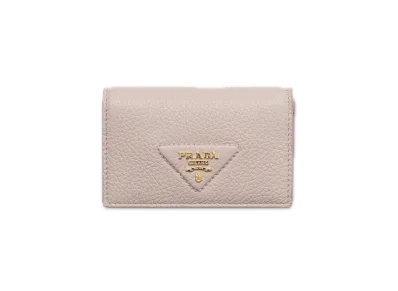 PRADA Leather Card Case "Water Lily"