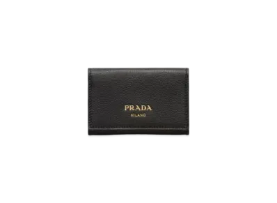 PRADA Leather Card Holder "Black"