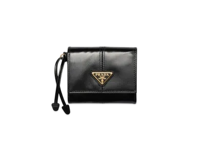 PRADA Small Leather Wallet "Black"