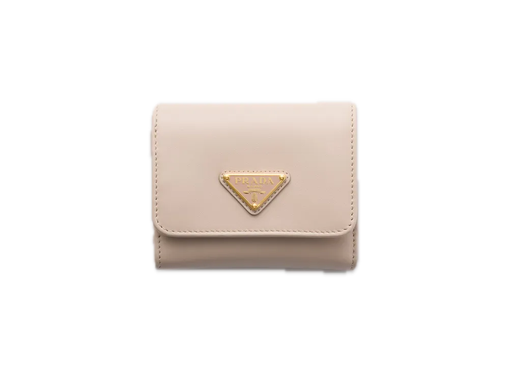 PRADA City Calf Tab Wallet "Water Lily"