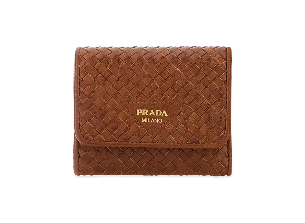 PRADA Wonen's Leather Wallet "Brown"