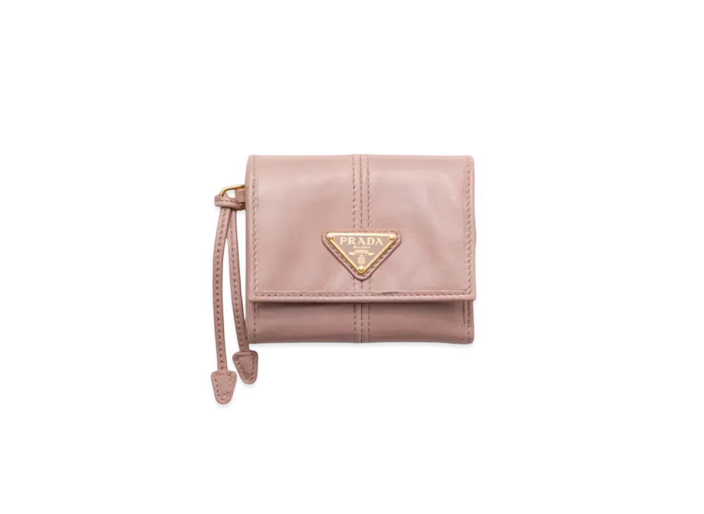 PRADA Small Leather Wallet "Pink"