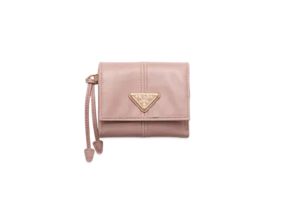 PRADA Small Leather Wallet "Pink"