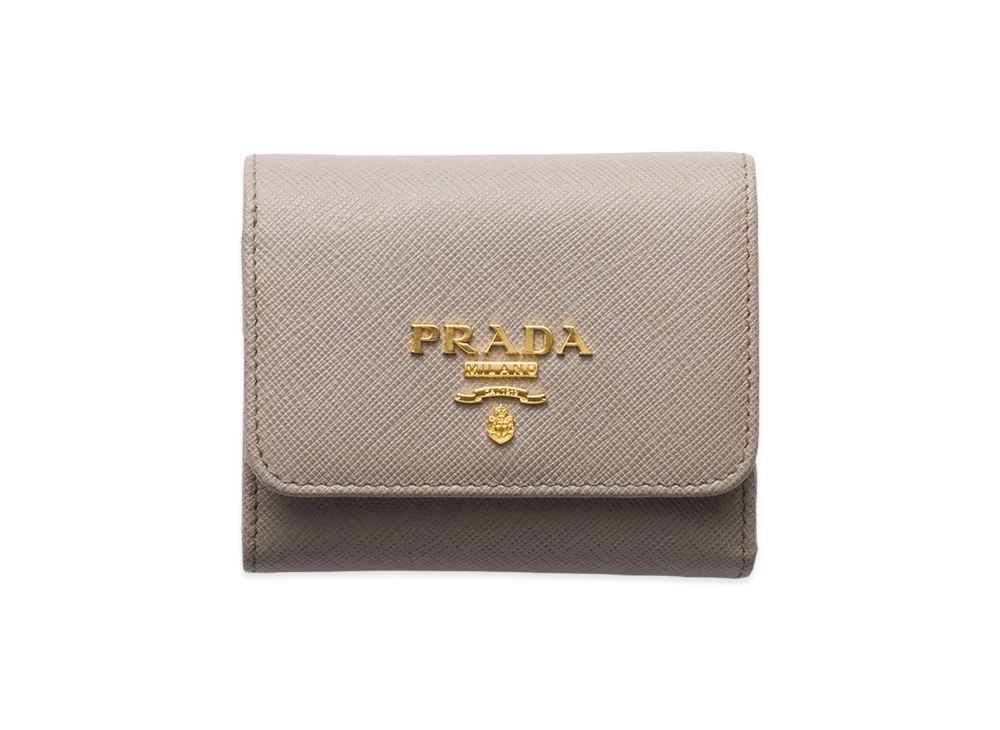 PRADA Saffiano Multicolor Wallet "Clay/Water Lily"