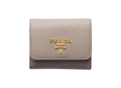 PRADA Saffiano Multicolor Wallet "Clay/Water Lily"