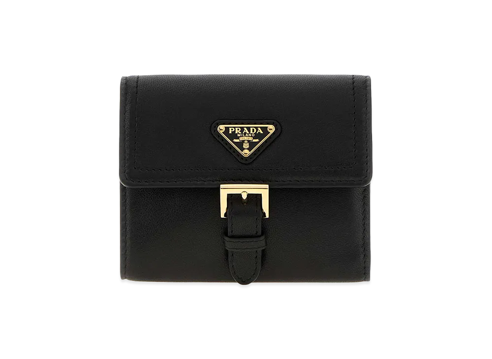 PRADA Women's Nappa Leather Wallet "Black"