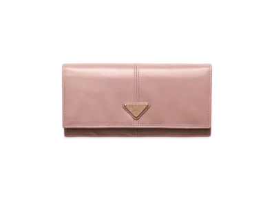 PRADA Large Leather Wallet "Pink"